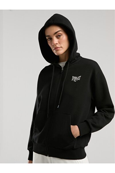 EVERLAST Ever Classics Wmn Black Women's Hooded Full Zip Sweatshirt