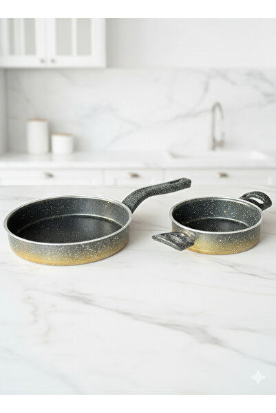 Protef 2’li Granit Tava Seti – Yapışmaz Yüzey, Isıya Dayanıklı, Çiftli Pratik...