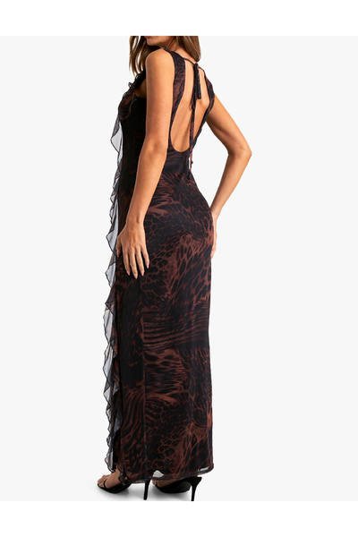 BOOHOO Long dress, Animal print