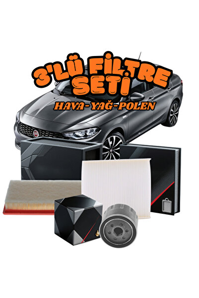 shop Fiat Egea 1.3 D Dizel 2015-2020 |95 HP Uyumlu 3’lü Filtre Seti – Yağ + H...