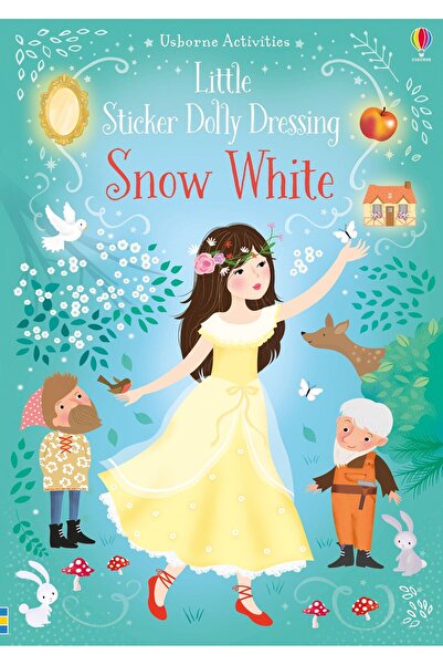 Usborne Carton cu autocolante Little Sticker Dolly Dressing White Snow