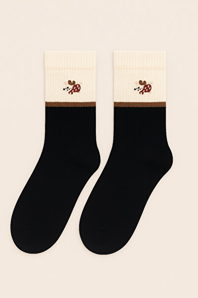 Katia&Bony Унисекс чорапи с бродерия за кучета, черни