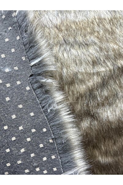 PLUSH STUDIO ISTANBUL Natural Looking Fur Light Patterned Long Hair Plush Fabric - 50X150 cm