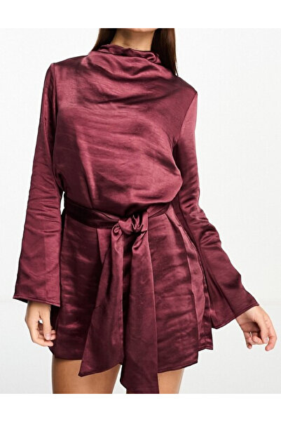 Pretty Lavish Short dress, Burgundy