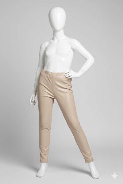 JOY GİRL Girl's Leather Trousers