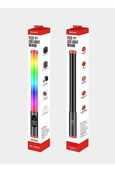 Jmary FM-128 RGB LED Light Waterproof Lighting Bar with OLED Display Indicator