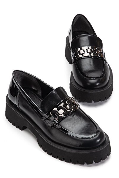 Dilimler Ayakkabı Women's Casual Daily Shoes Black Synthetic Leather Accessories Light Sole