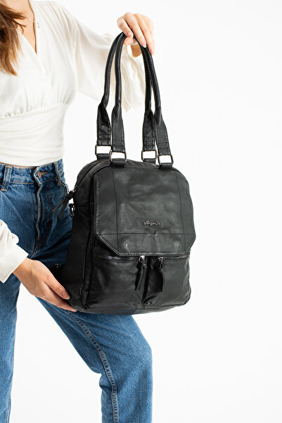 Çanta Trend Washable Leather Shoulder and Backpack Kcx1015