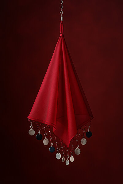 SAYE HOME Şifon 5 li Halay Mendili – Pullu/İncili Kenar, Düğün Nişan Sünnet