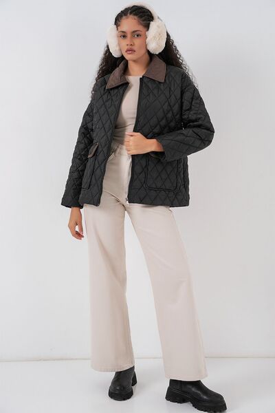 Hiccup BDART Φουσκωτό μπουφάν με φερμουάρ και λεπτομέρεια τσέπης