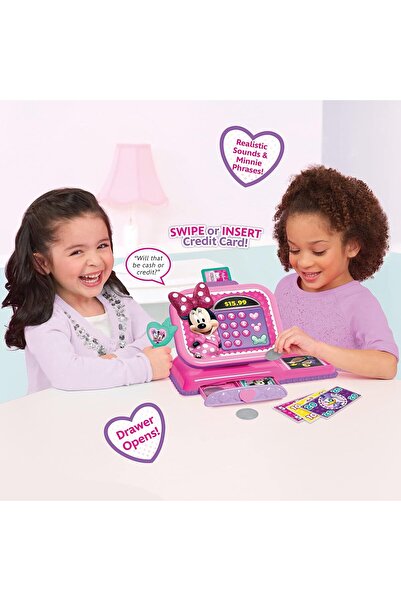 Disney Just Play Minnie Junior Mouse Bowtique Cash Register with Sounds
