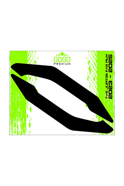 gogo premium TVS JUPİTER 2023 - 2025 UYUMLU FAR ÜSTÜ FİLM SİYAH