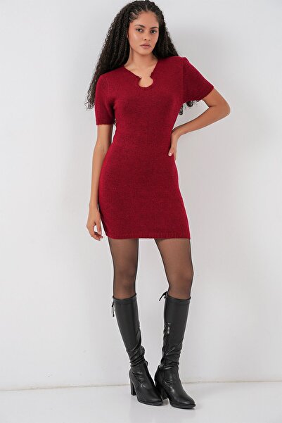 Hiccup Bdart Accessory Detailed Bodycon Mini Knitwear Dress