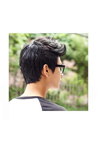Generic Short Hair Style Fluffy Wig Black