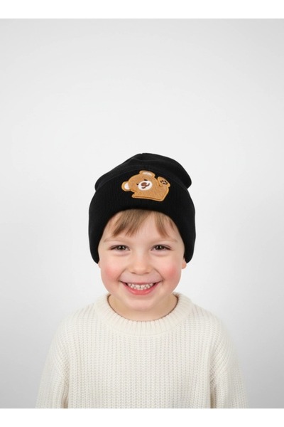 gigigiyim Bear Printed Unisex Children's Beanie