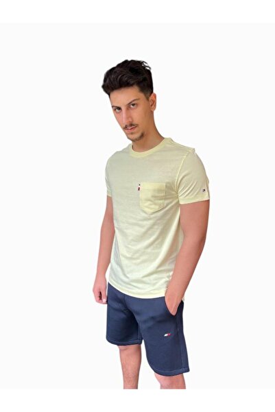 Tommy Hilfiger Slim Fıt Cepli Pamuklu T-Shirt