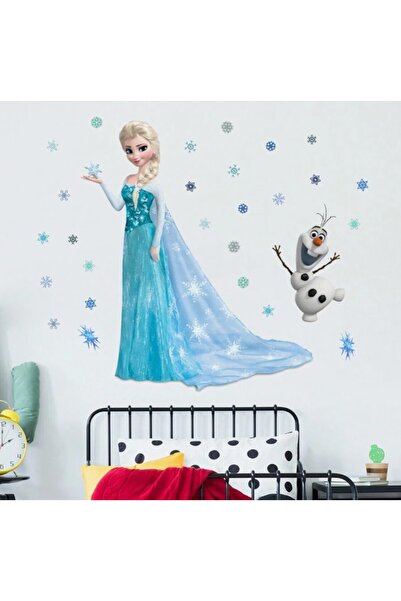 Inovius Sticker/Autocolant Craciun Elsa si Olaf 30x60cm - 726816