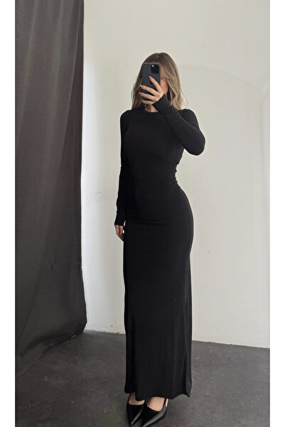 nona butik Φόρεμα Hazel Basic - Μαύρο