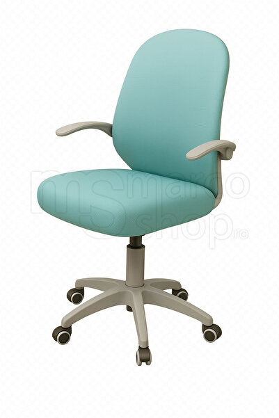 Marcoshop Scaun ergonomic pentru copii, spătar respirabil — Confort și postură corectă, Albastru