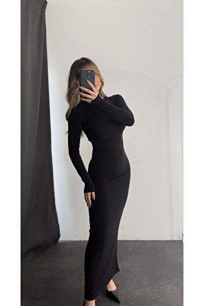 nona butik Φόρεμα Hazel Basic - Μαύρο