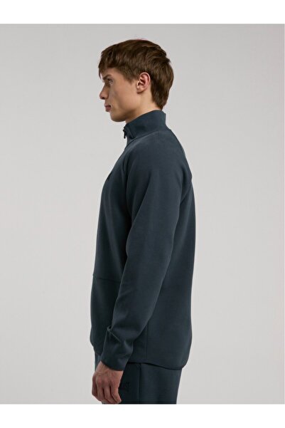 EVERLAST Ever Relaxed Regular Anthracite High Collar Men's Full Zip Sweatshirt