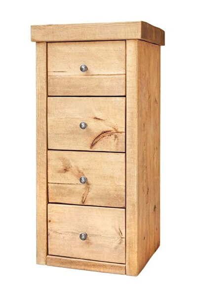 Bamena Wood Moka Ahşap Komodin