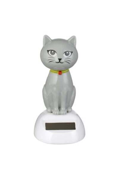 IRO Dancing Cat Figurine with Solar Panel 11 cm