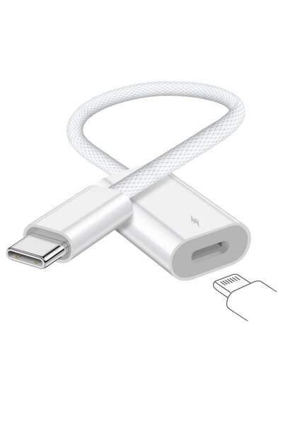 Generic USB-C to Lightning Adapter (USB-C Male to Lightning Female) 60W PD, 480Mbps - for iPhone 15/15 Pro/1