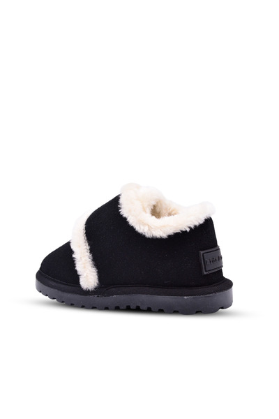 kids A more Noelle Girls' and Boys' Black Color Winter Boots with Fur Inside