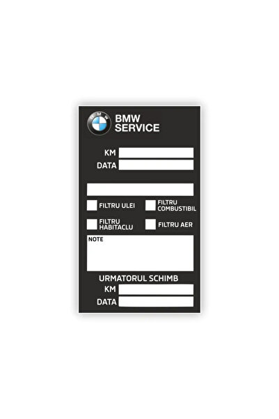 autostickere Set 100 Etichete Ulei BMW Service Label Sticker