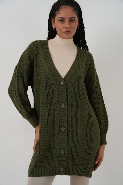 Hiccup Ζακέτα πλεκτή με λαιμόκοψη σε σχήμα V με κουμπιά BDART