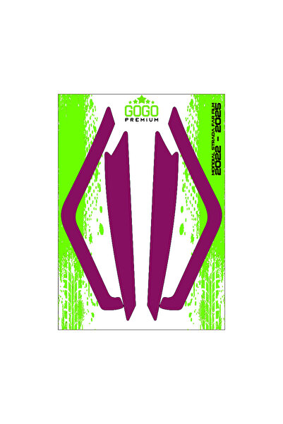GOGOPREMİUM MONDİAL STRADA 2022 - 2025 UYUMLU FAR ÜSTÜ FİLM MOR
