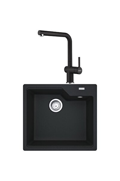 Franke UBG 610-56 Granit Nero Evye, ACTIVE PLUS DOCCIA 2.0 Spiralli, Nero Arm...