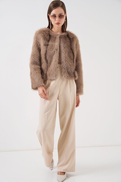 Hiccup Μπουφάν από ψεύτικη γούνα BDART Crop Fit