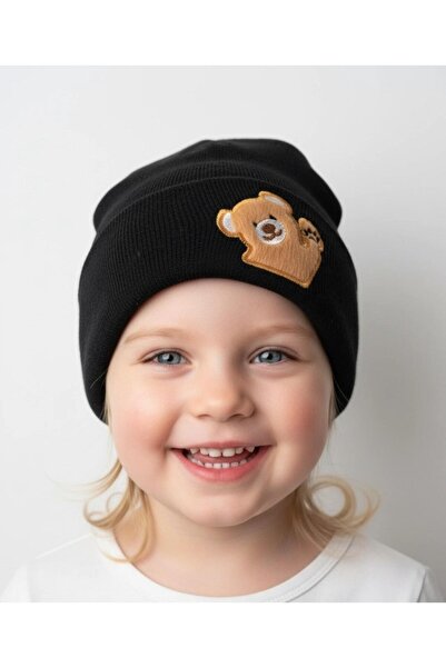 gigigiyim Bear Printed Unisex Children's Beanie