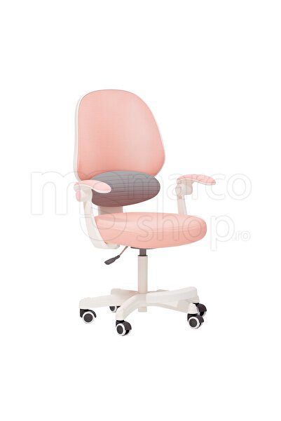 Marcoshop Scaun ergonomic premium pentru copii, spătar respirabil, postură co...