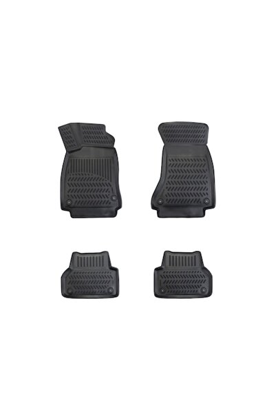 OEM Set 4 covorașe auto pentru Audi A5 Sportback 2007-2016, negre, cauciuc TPE