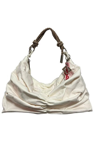 Y.M YÜZÜCÜ MARKETİ حقيبة كتف من هايي ستوديو - كريمية كبيرة الحجم (39 × 19 × 1...