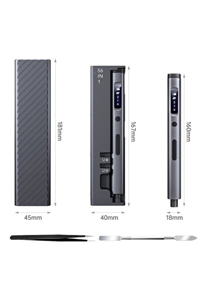 zyteq ZYTEQ 57 in 1 Electric Screwdriver Set, Multifunctional for Phones, Laptops, Watches, Black