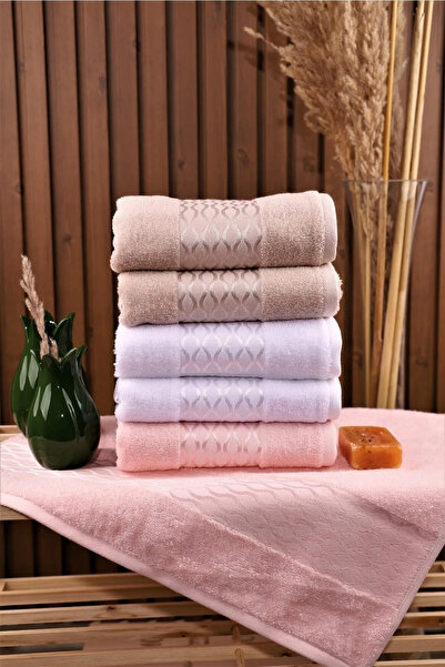 Özdilek Elissa 6 komada belih ručnika u boji kamena praha