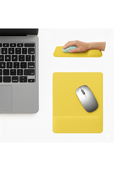 Boldy Mousepad with Wrist Support - Non-Slip Mouse Pad - Mouse Pad - Rectangular Mouse Pad - Office Mousepad