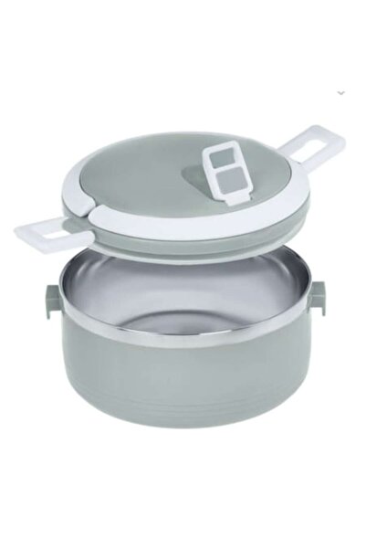 OEM Recipient termic pentru alimente, gri/alb, plastic/oțel inoxidabil, 500 ml, 15x9,5 cm