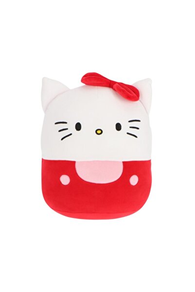 Hello Kitty Super soft plush pillow, squishy, ​​for children, red, 32 cm, Happy,