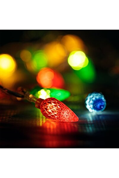 OEM Șir de luminițe de Crăciun, LED, conuri colorate, 20 de becuri, 2,25 m, a...