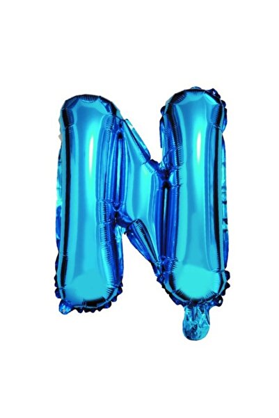 OEM Балон с буквата N, син, 40 см