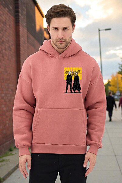 FG KONNİCHİWA Φούτερ Anime Kaisen Jujutsu με κουκούλα Ανδρικό Γυναικείο με κουκούλα Cosplay Gojo Satoru