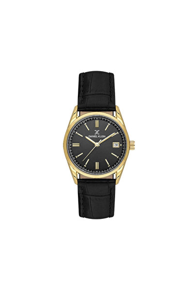 Daniel Klein Premium Black Leather Watch for Women DK.6.14135-2