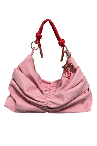 Y.M YÜZÜCÜ MARKETİ GEANTĂ DE UMĂR HAIY STUDIO - ROZ MARE (39x 19x 10cm)