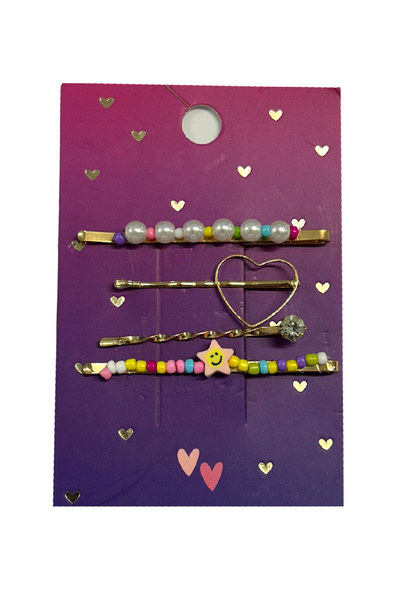 ACTION Hair clip set, Mix colors