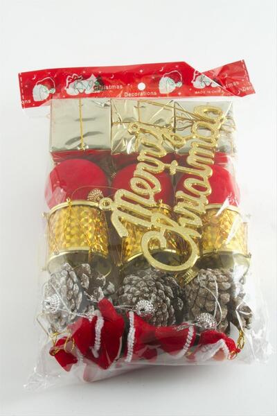 TakÇalıştır 16 قطعة من زينة شجرة عيد الميلاد كبيرة الحجم ومتنوعة